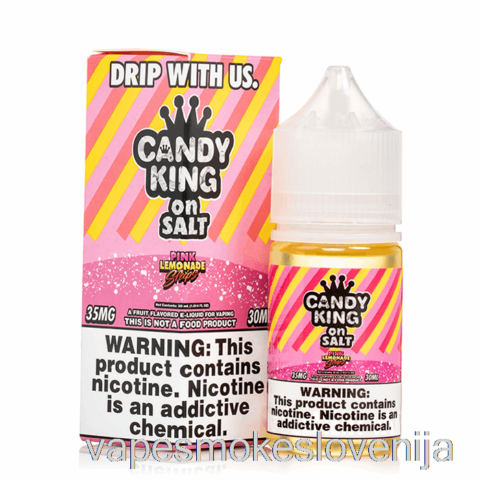 Vape Slovenija Pink Lemonade Strips - Candy King Soli - 30ml 35mg